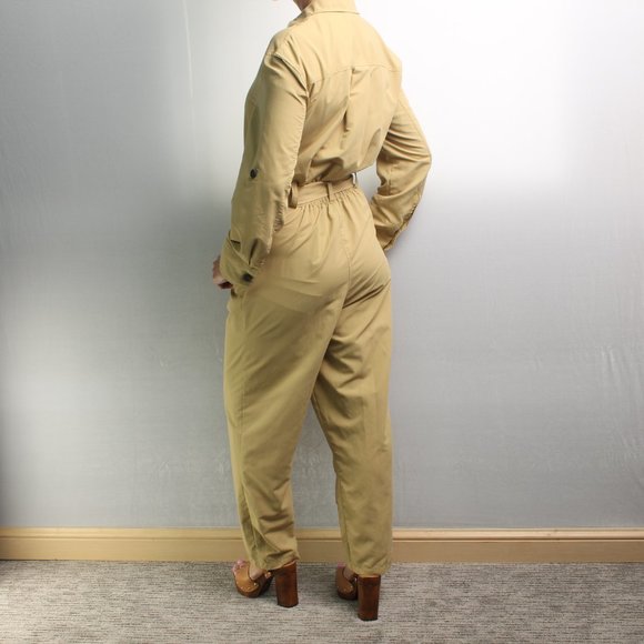 Who What Wear Jumpsuit with Pockets Size Women's Small Khaki Color - Picture 6 of 16